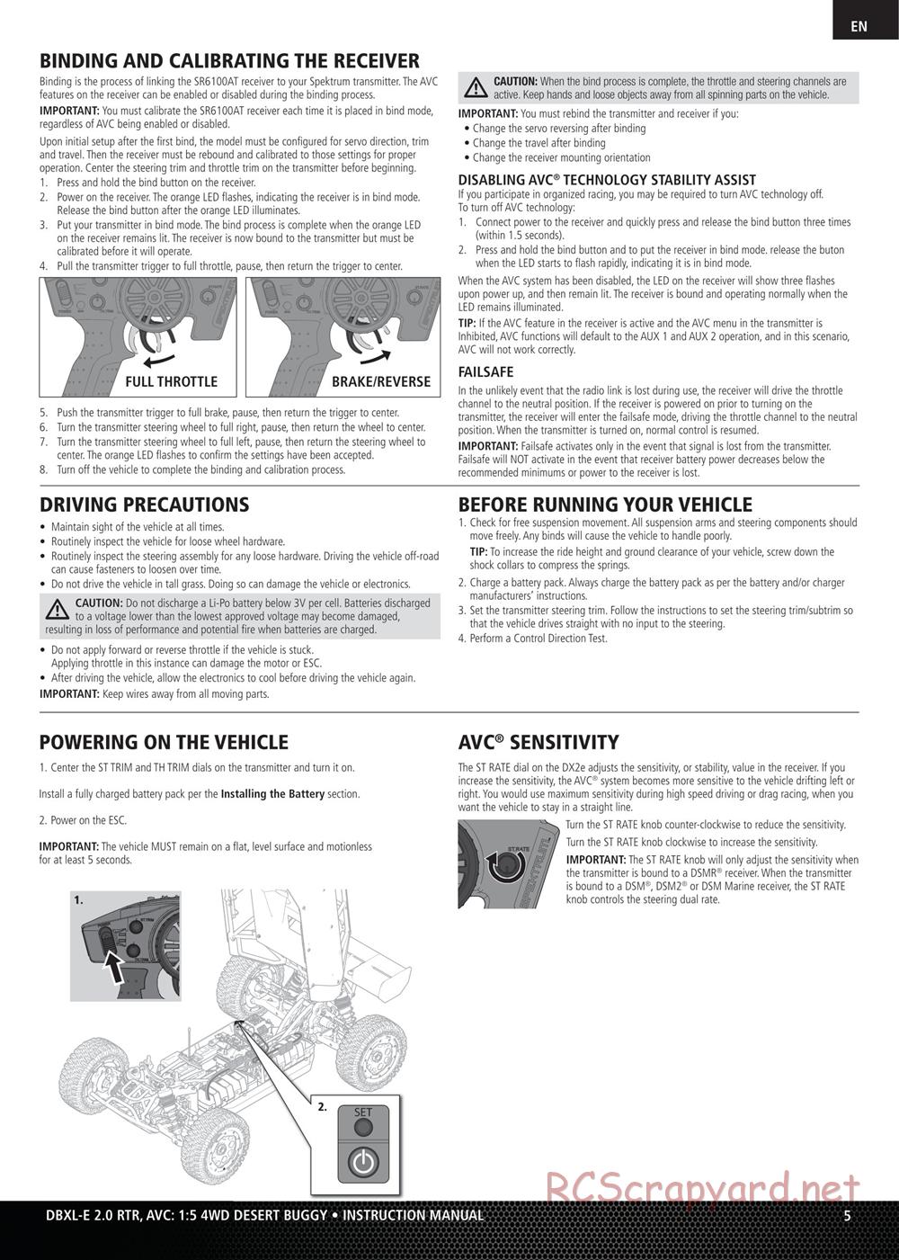 Team Losi - DBXL-E 2.0 - Manual - Page 5