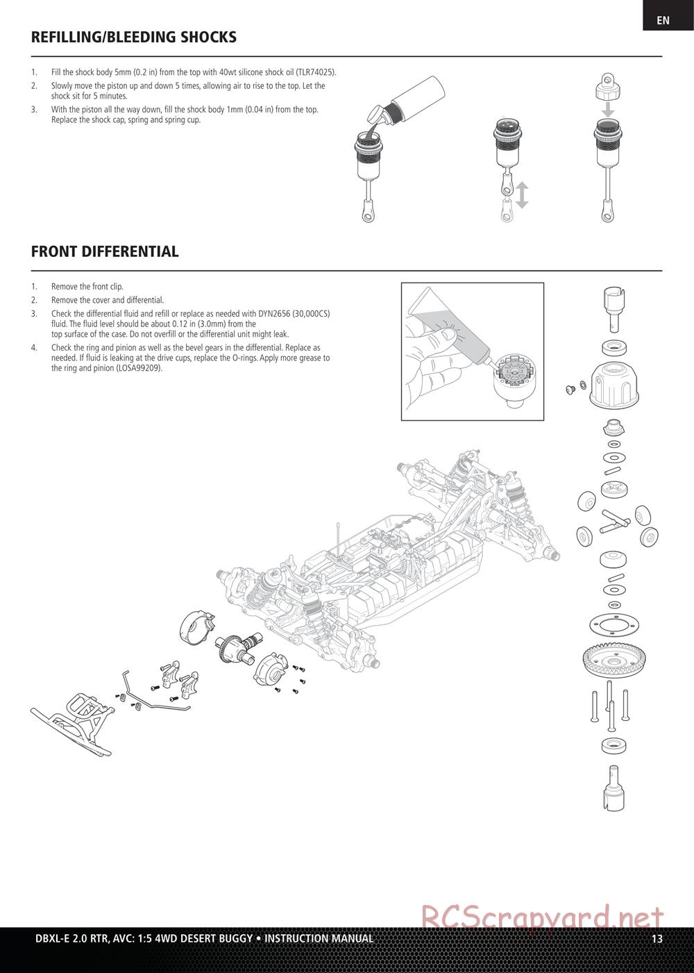 Team Losi - DBXL-E 2.0 - Manual - Page 13