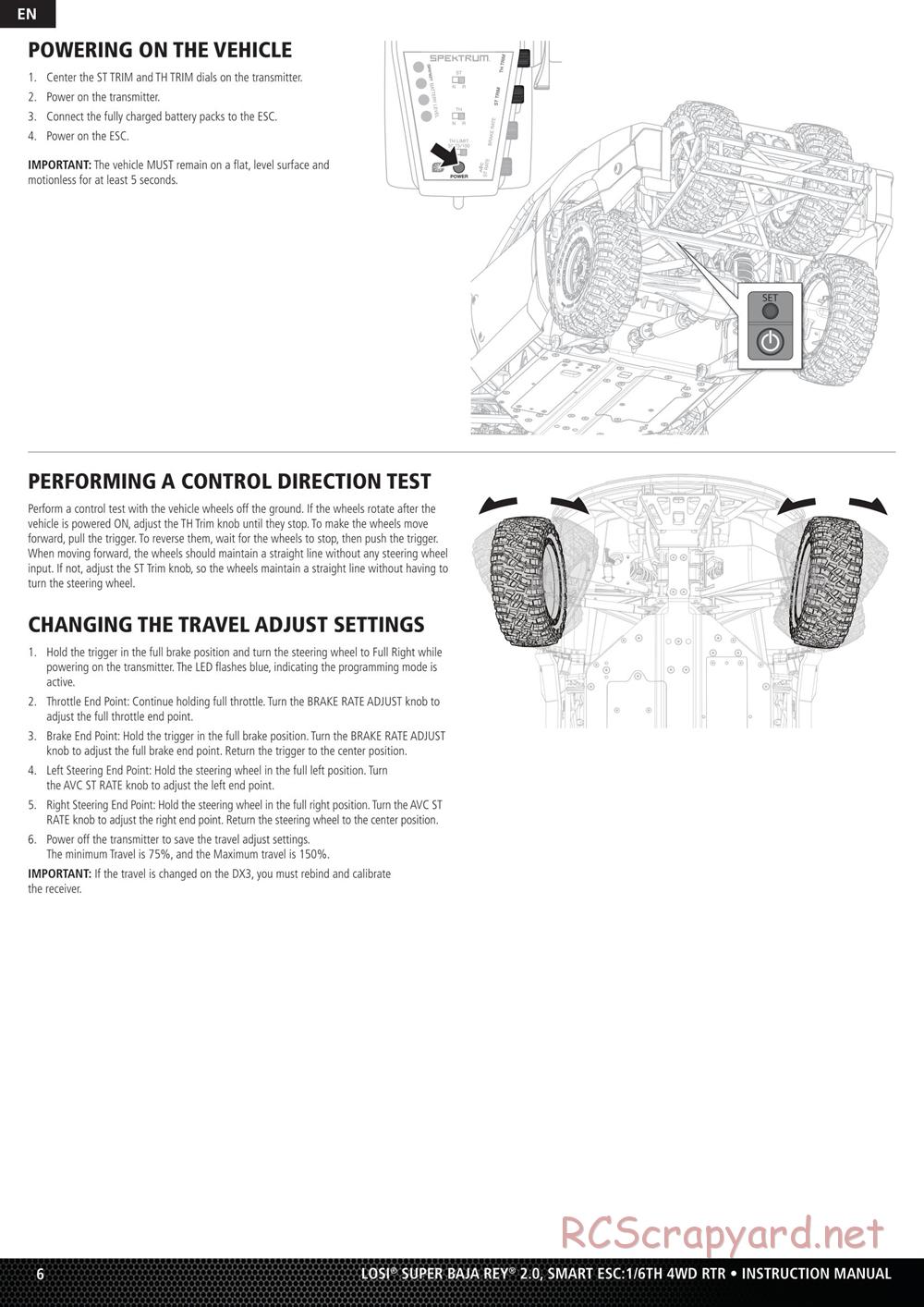 Team Losi - Super Baja Rey 2.0 Desert Truck - Manual - Page 6