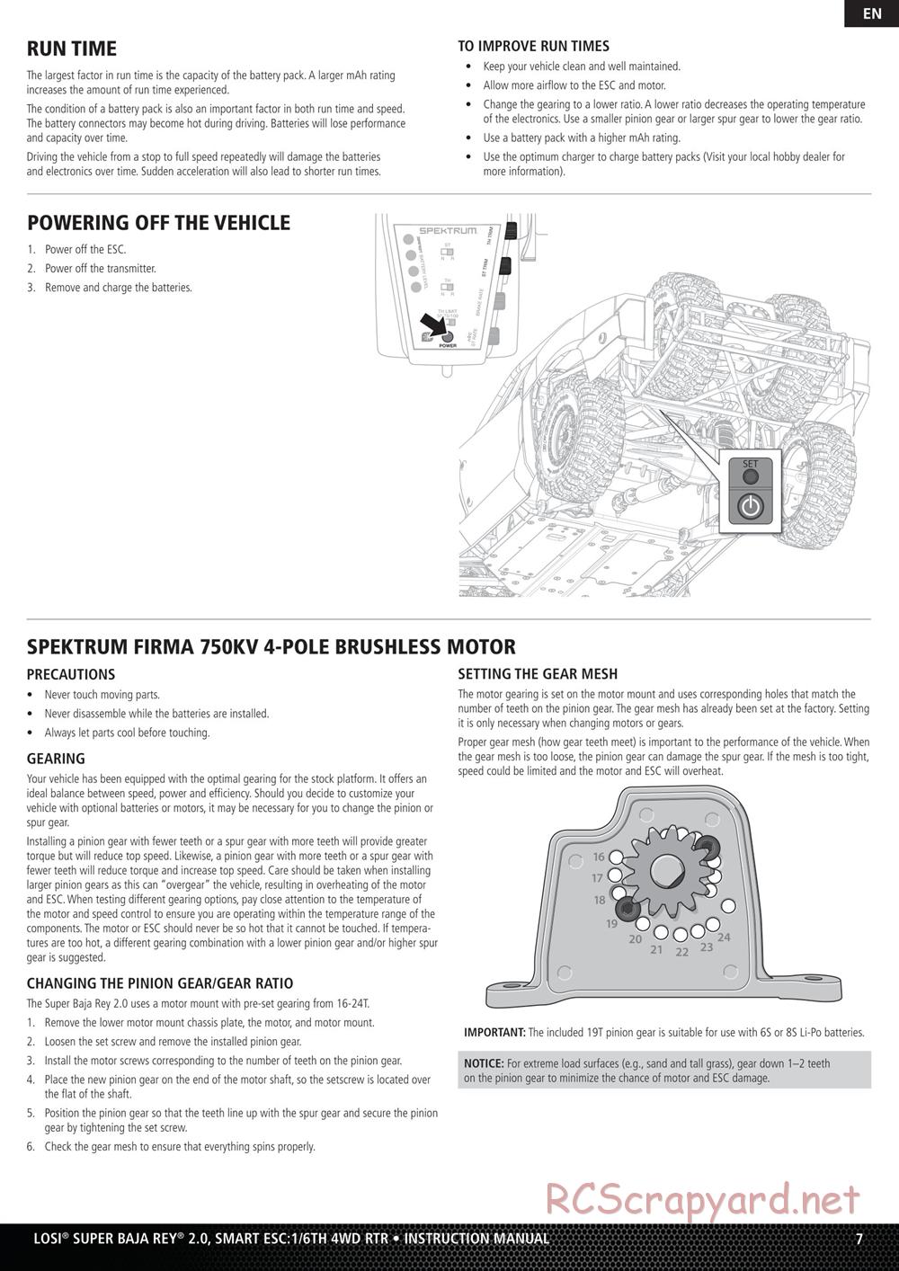 Team Losi - Super Baja Rey 2.0 Desert Truck - Manual - Page 7