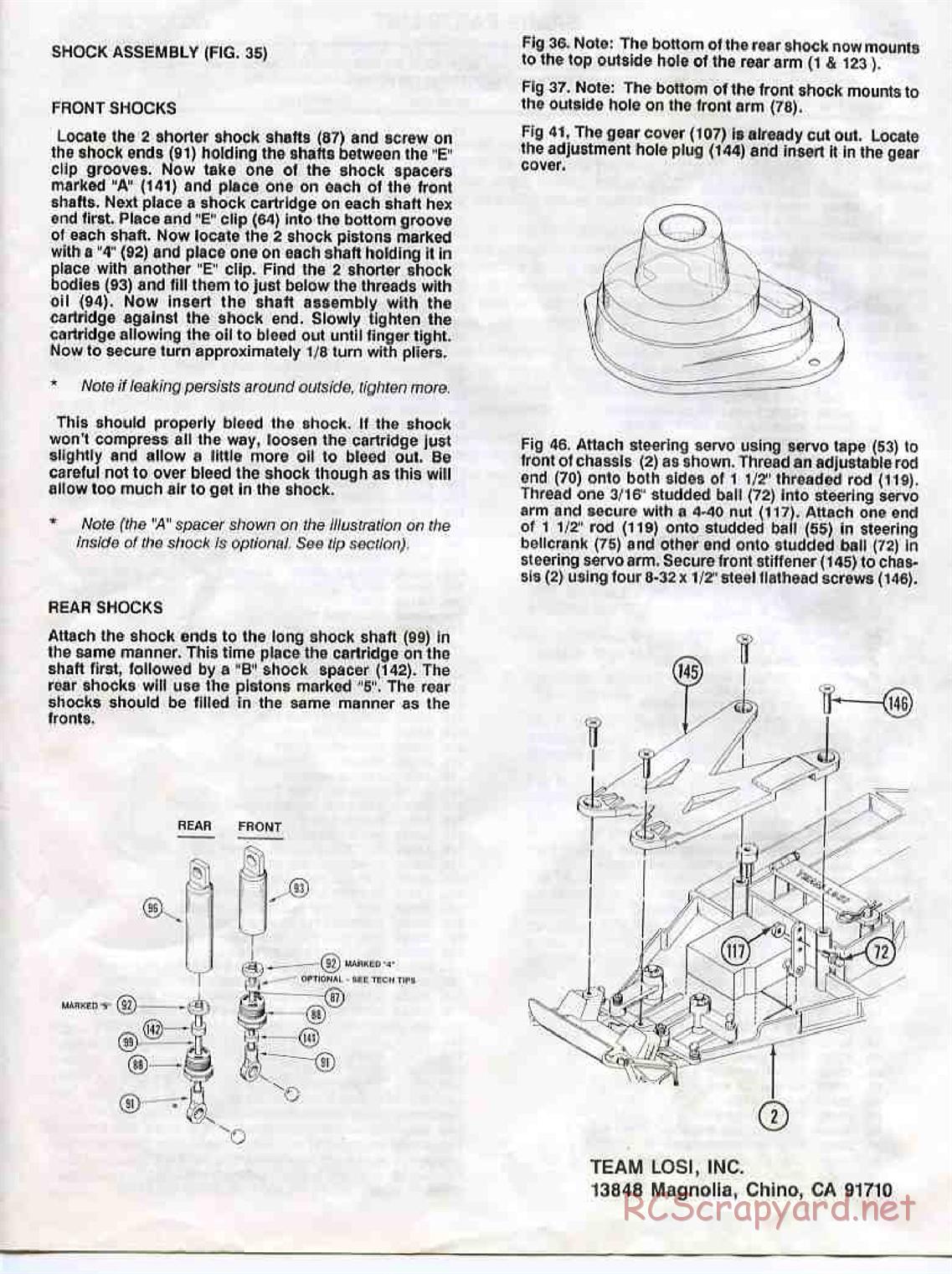 Team Losi - JRX Pro SE - Addendum - Page 3