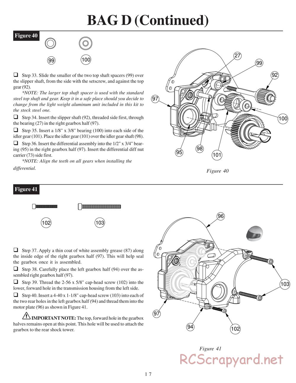 Team Losi - XXX-T Matt Francis Edition - Manual - Page 21