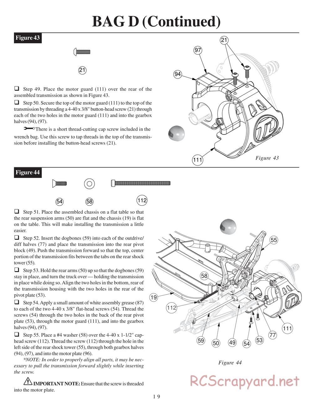 Team Losi - XXX-T Matt Francis Edition - Manual - Page 23