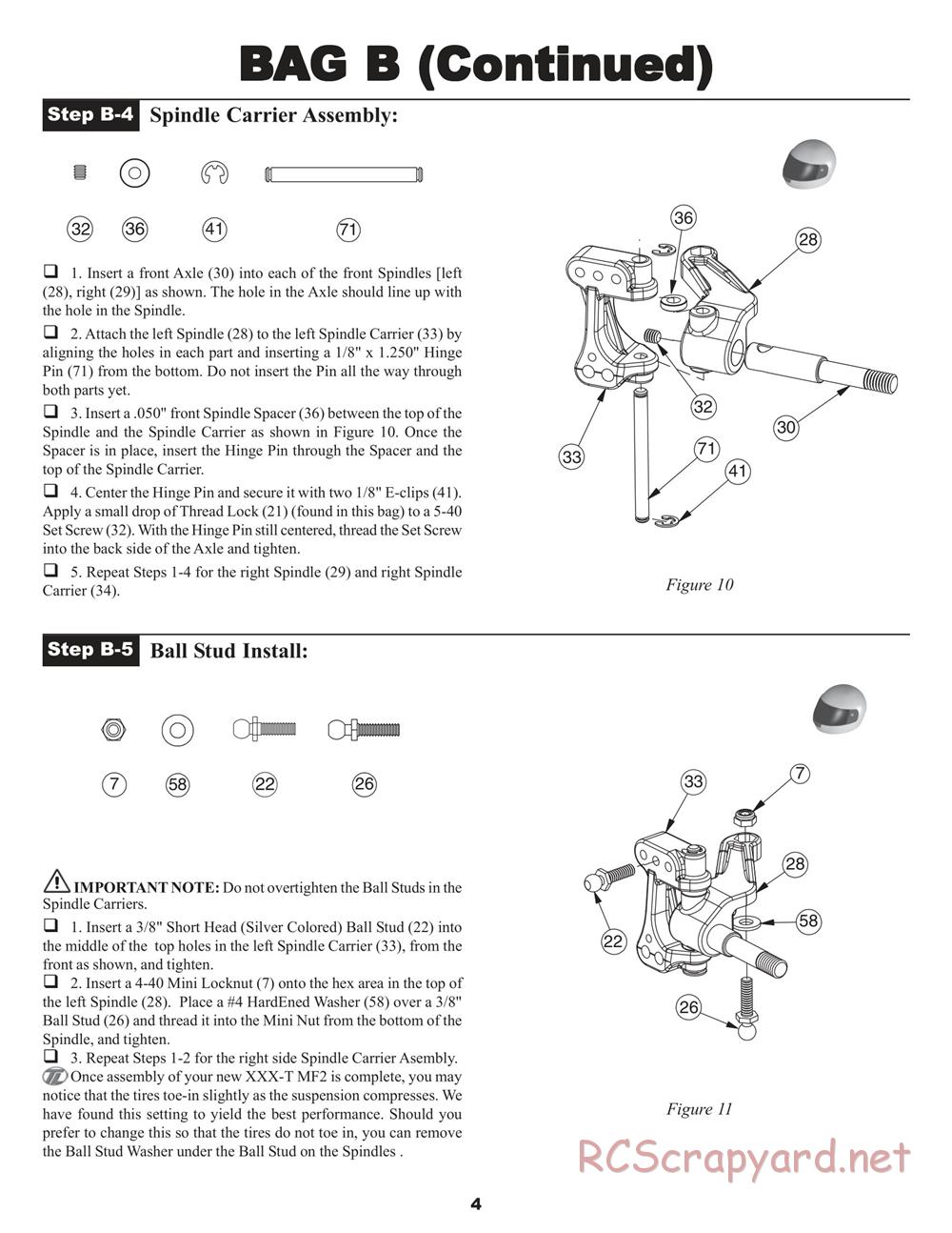 Team Losi - XXX-T MF2 - Manual - Page 10