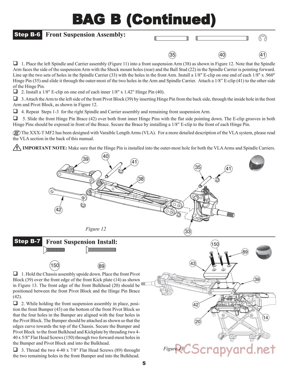 Team Losi - XXX-T MF2 - Manual - Page 11