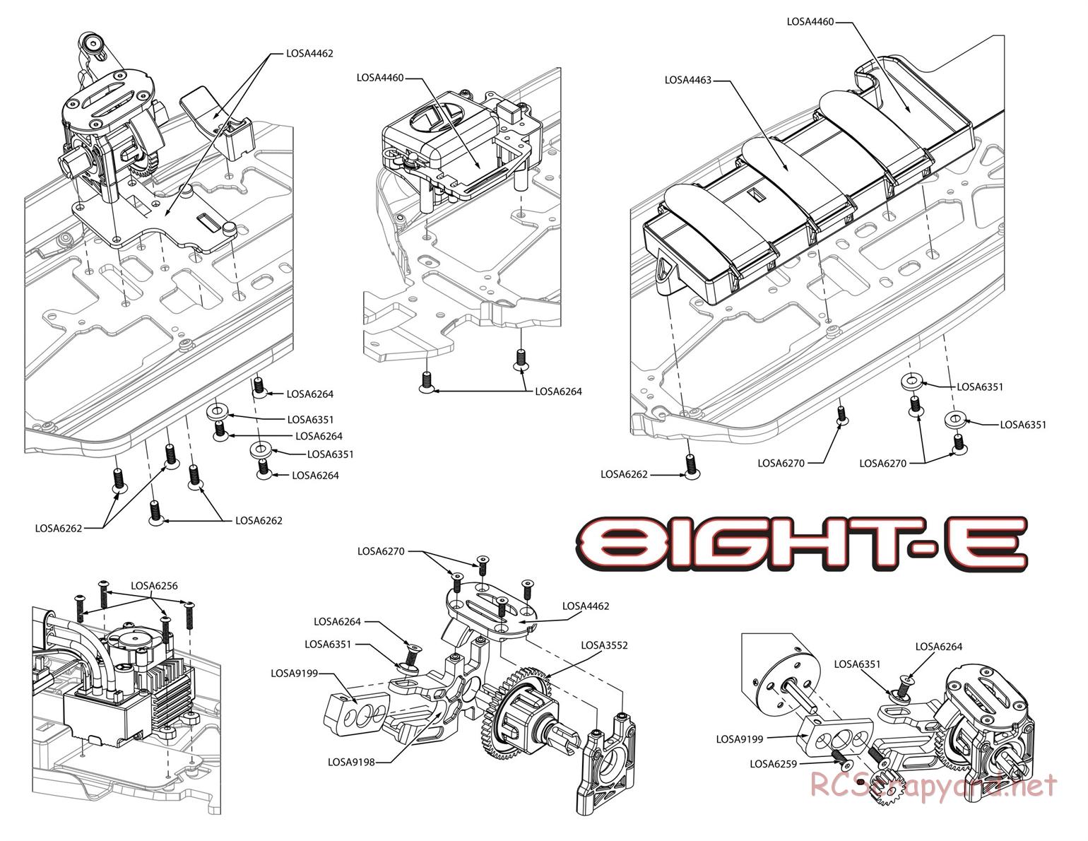 Team Losi - 8ight-E Race Roller - Parts List and Exploded View - Page 2