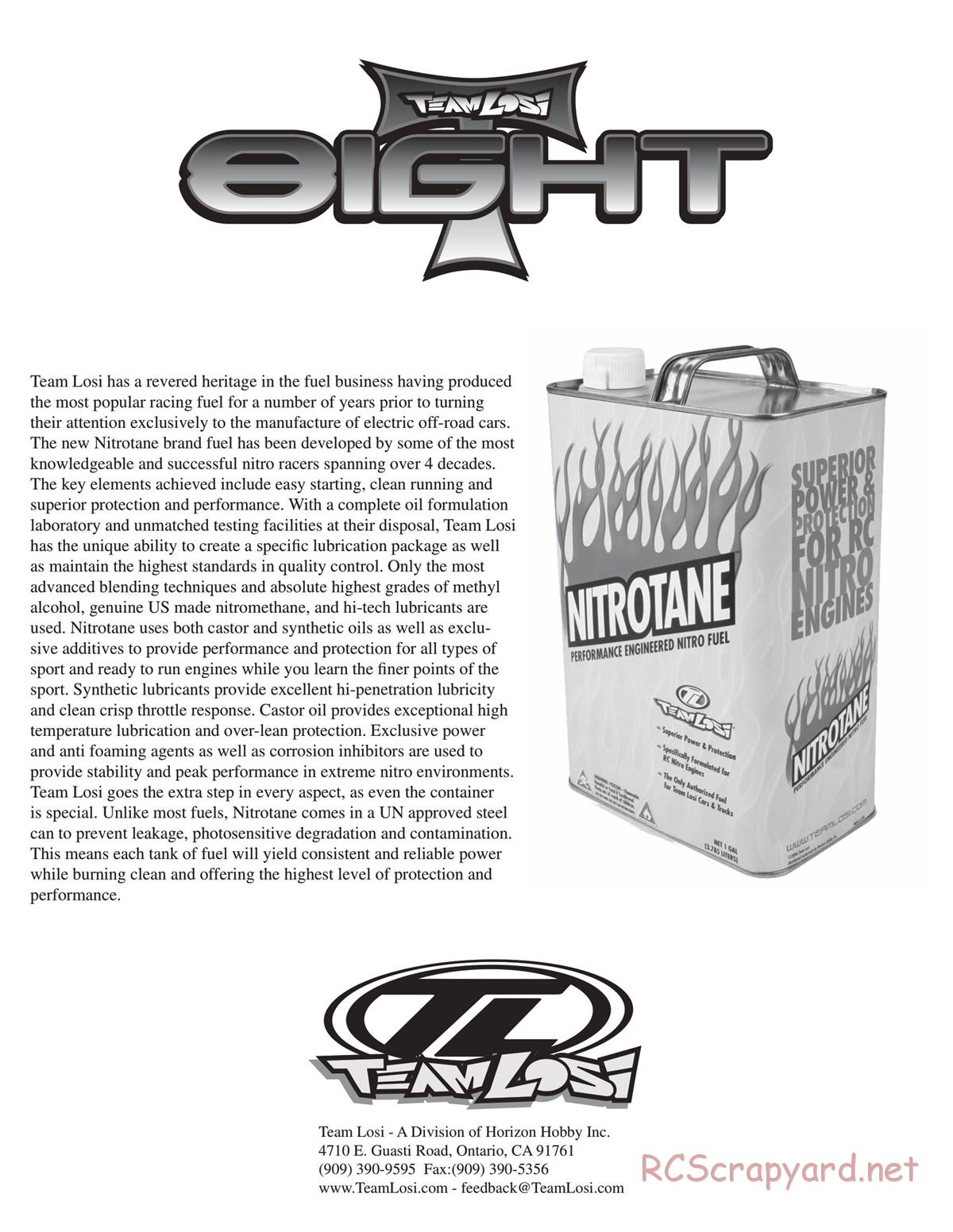 Team Losi - 8ight-T Race Roller - Manual - Page 6
