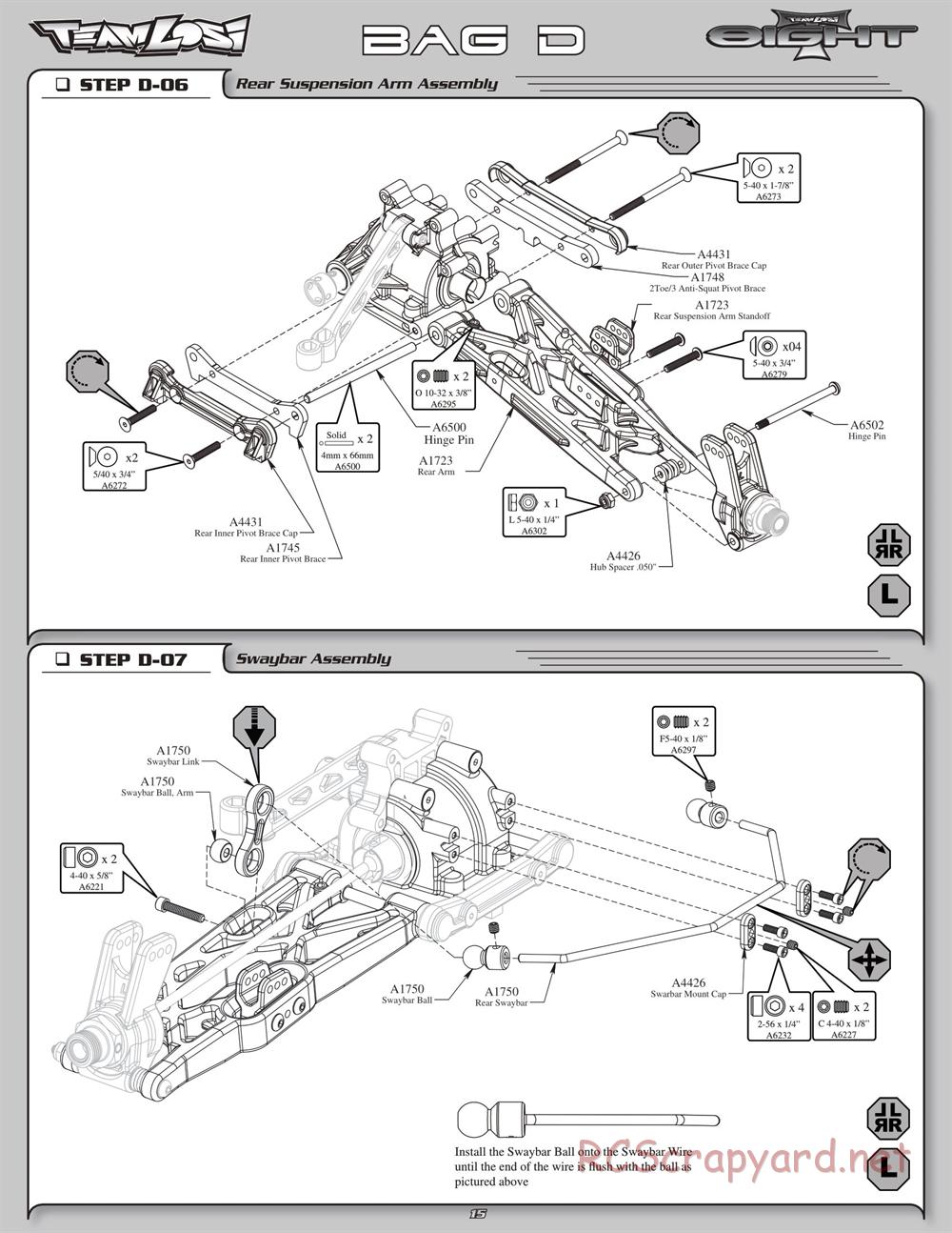 Team Losi - 8ight-T Race Roller - Manual - Page 19