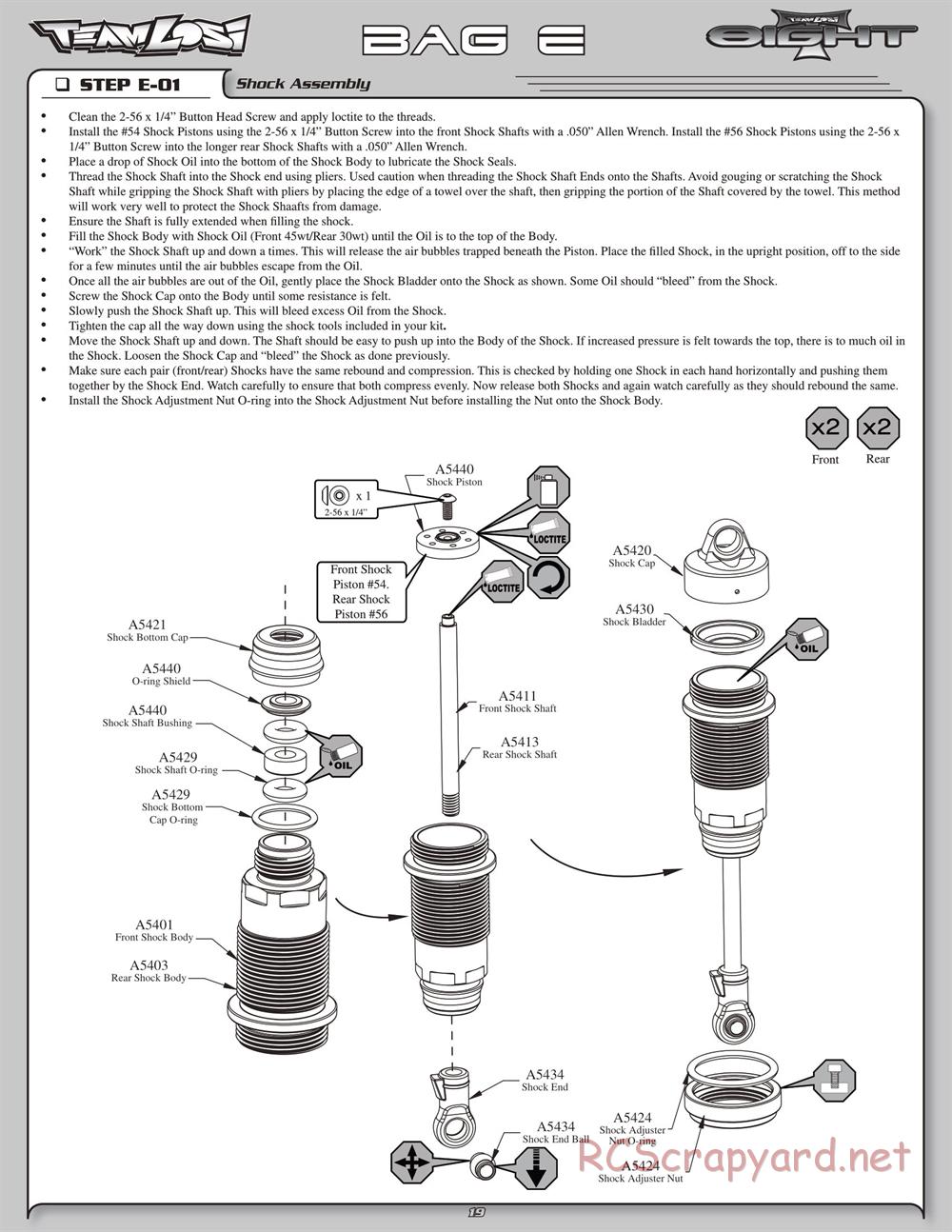 Team Losi - 8ight-T Race Roller - Manual - Page 23