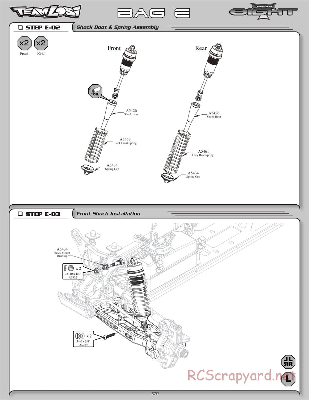 Team Losi - 8ight-T Race Roller - Manual - Page 24
