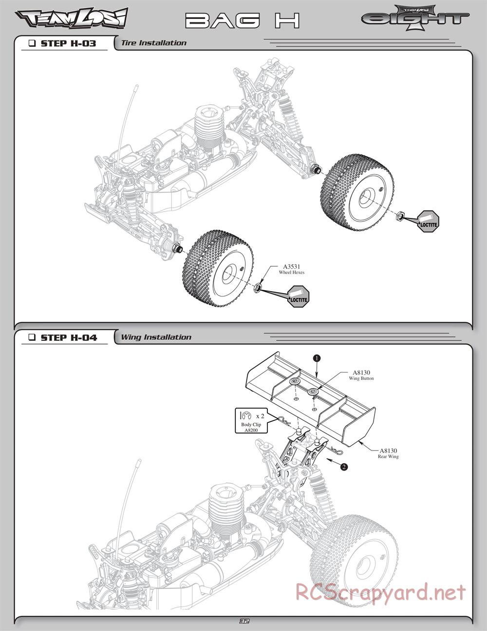 Team Losi - 8ight-T Race Roller - Manual - Page 36