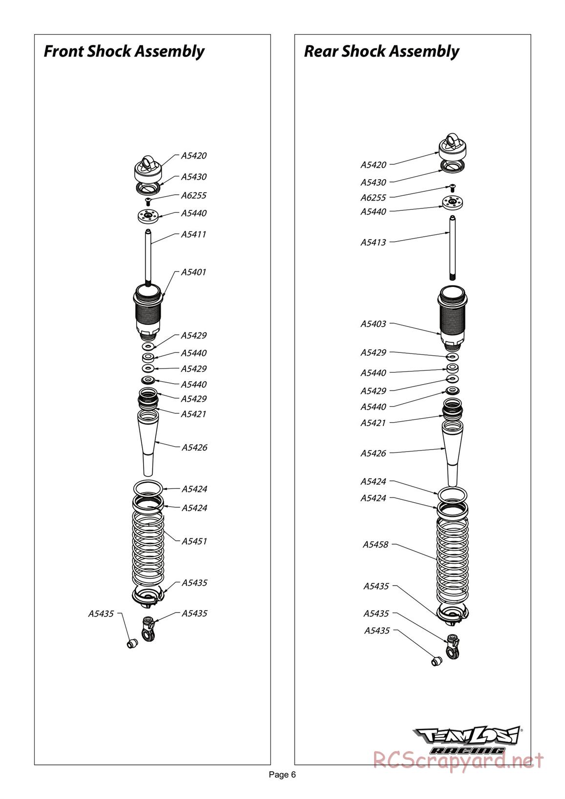 Team Losi - 8ight 2.0 - Manual - Page 6