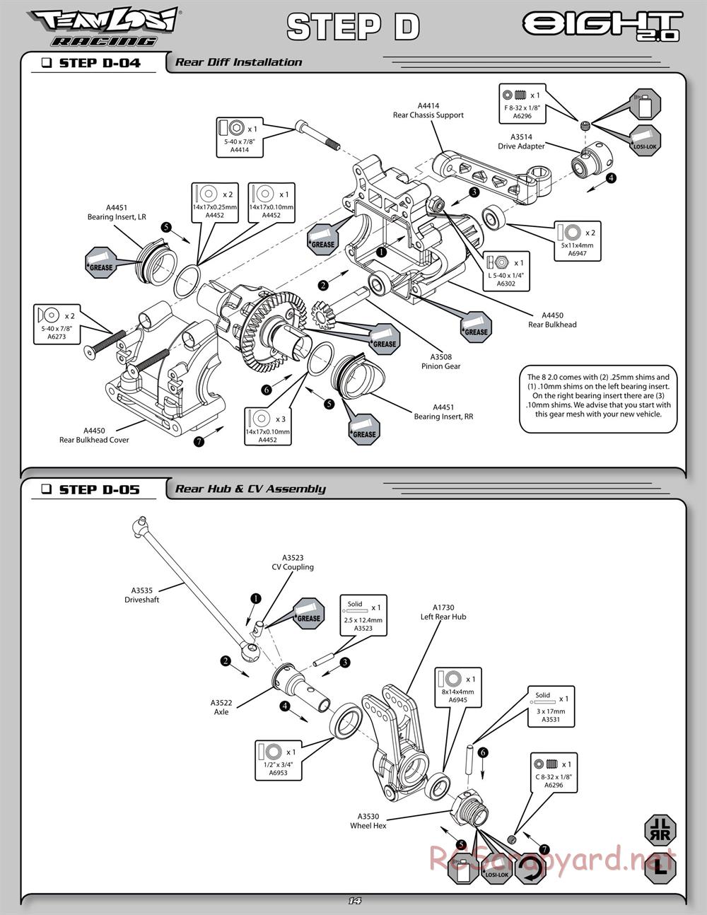 Team Losi - 8ight 2.0 - Manual - Page 21