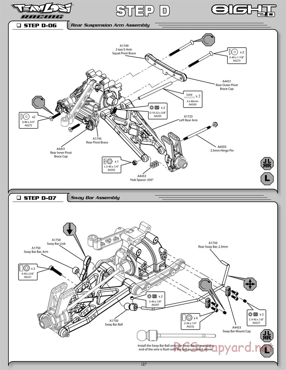 Team Losi - 8ight 2.0 - Manual - Page 22