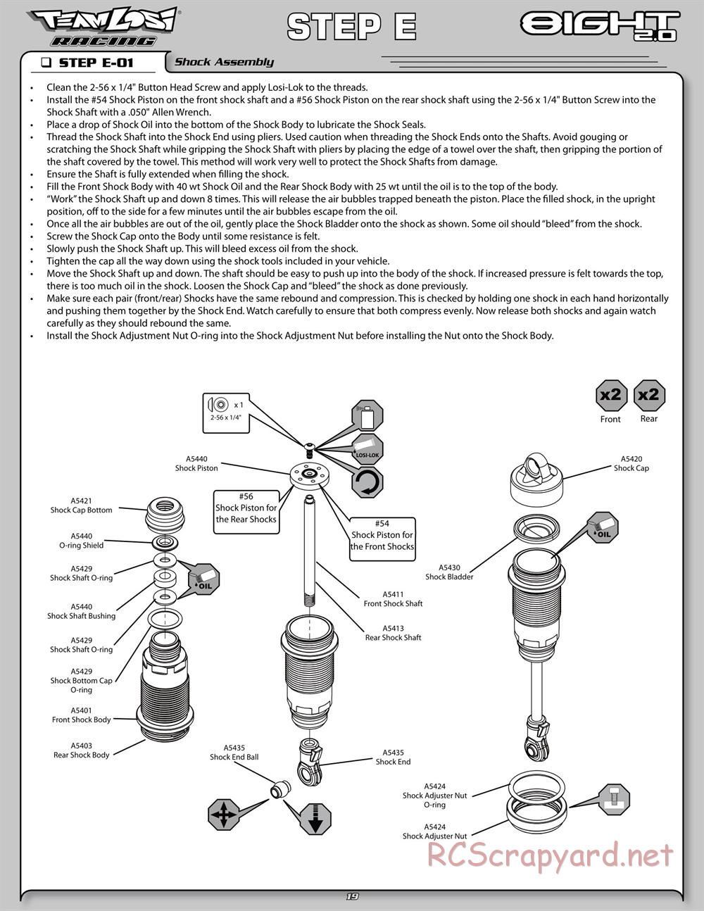 Team Losi - 8ight 2.0 - Manual - Page 26