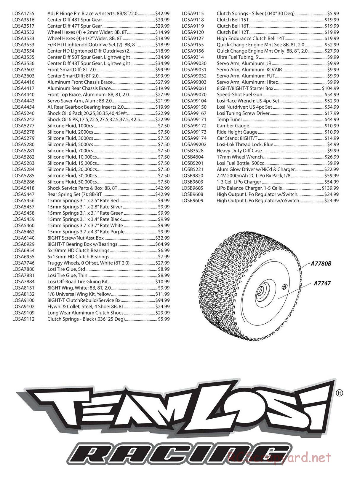 Team Losi - 8ight-T 2.0 Race Roller - Manual - Page 5
