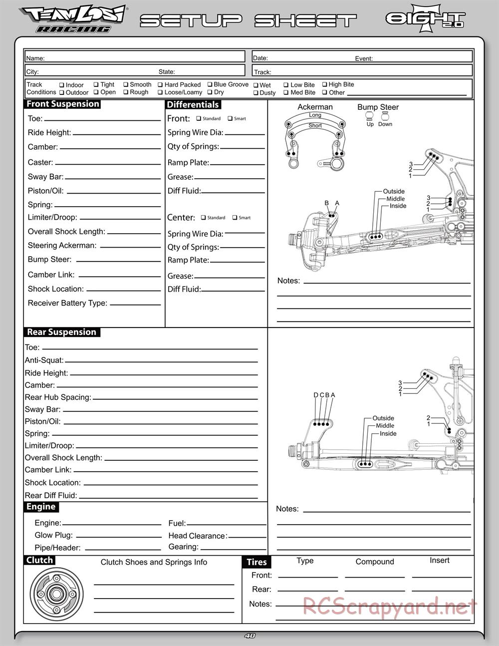 Team Losi - 8ight-T 2.0 Race Roller - Manual - Page 3