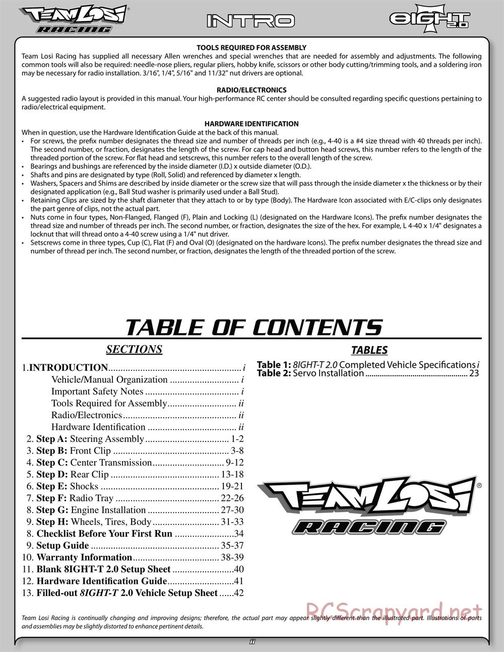 Team Losi - 8ight-T 2.0 Race Roller - Manual - Page 5