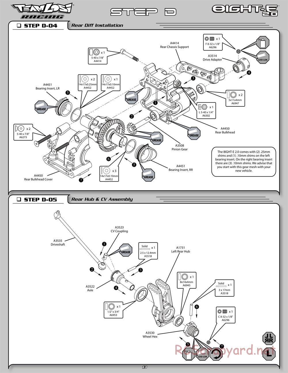 Team Losi - 8ight-E 2.0 Race Roller - Manual - Page 20