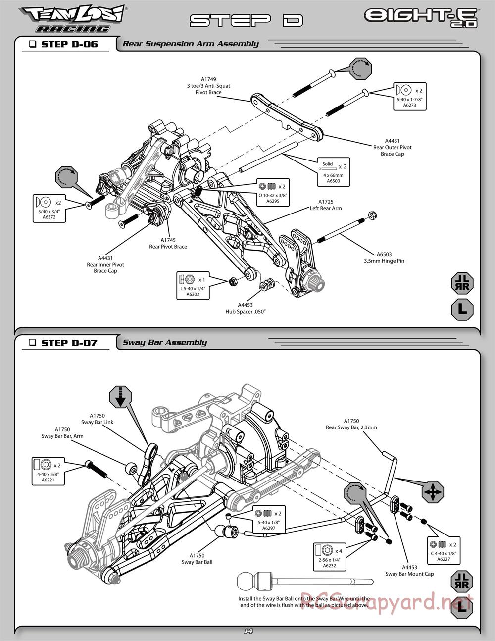 Team Losi - 8ight-E 2.0 Race Roller - Manual - Page 21