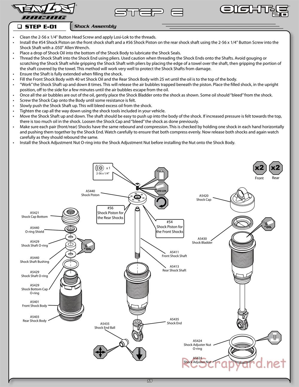 Team Losi - 8ight-E 2.0 Race Roller - Manual - Page 25