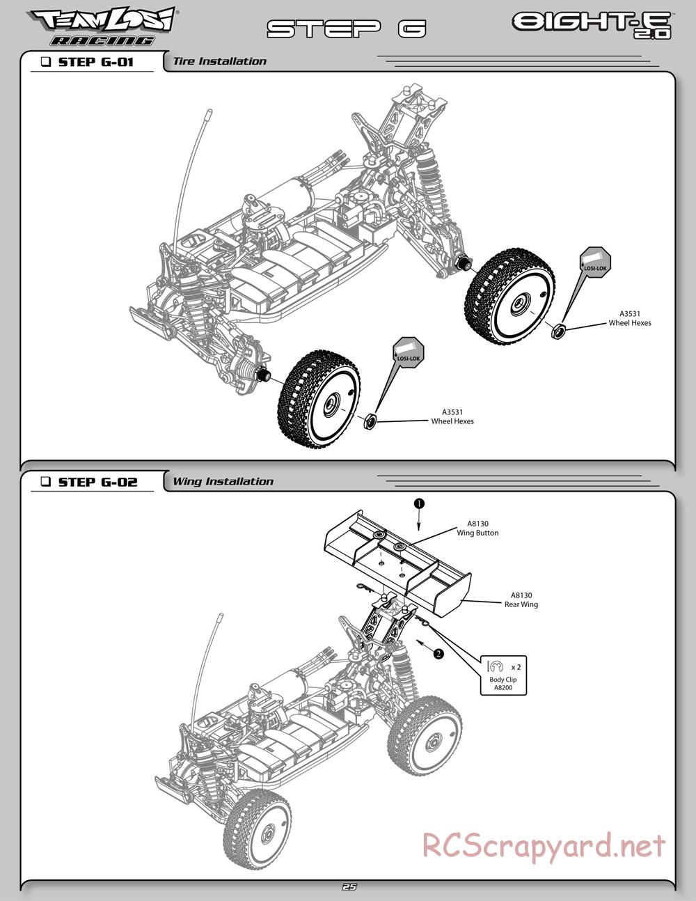 Team Losi - 8ight-E 2.0 Race Roller - Manual - Page 32