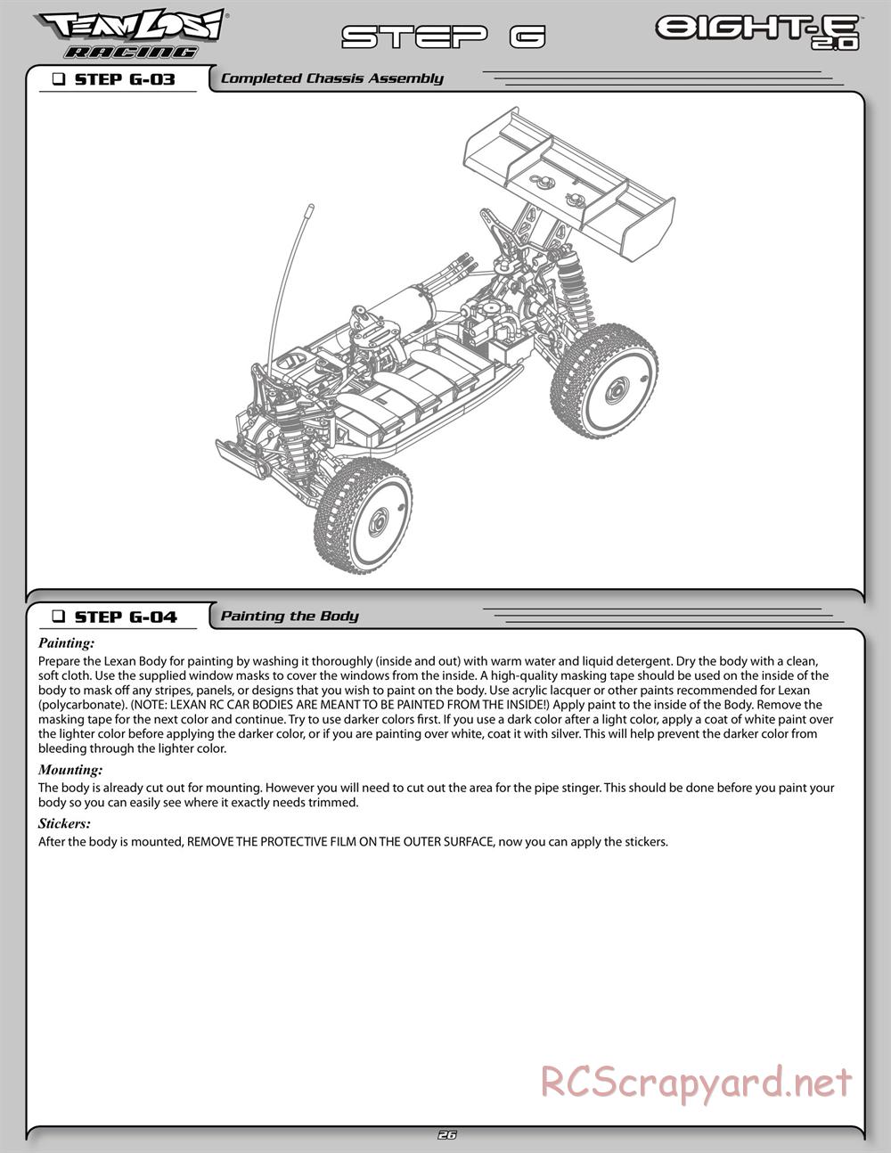 Team Losi - 8ight-E 2.0 Race Roller - Manual - Page 33