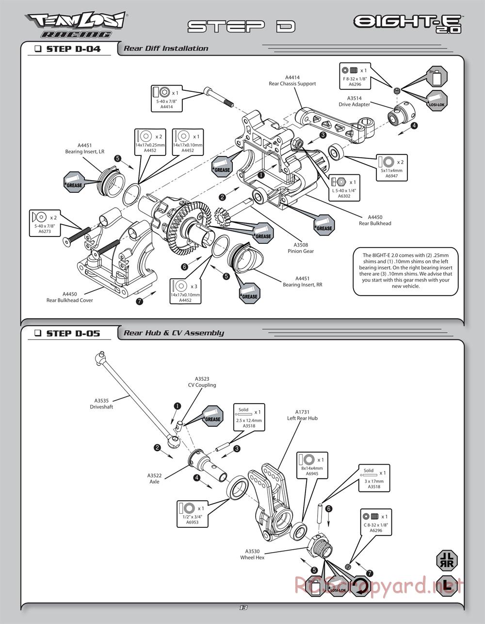 Team Losi - 8ight-E 2.0 Race Roller - Manual - Page 16