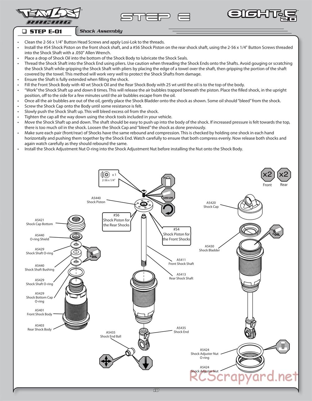 Team Losi - 8ight-E 2.0 Race Roller - Manual - Page 21