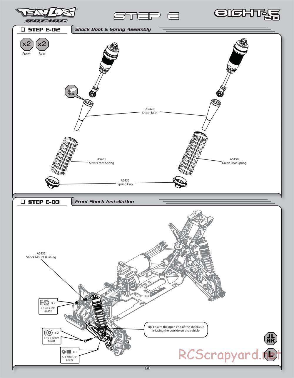 Team Losi - 8ight-E 2.0 Race Roller - Manual - Page 22