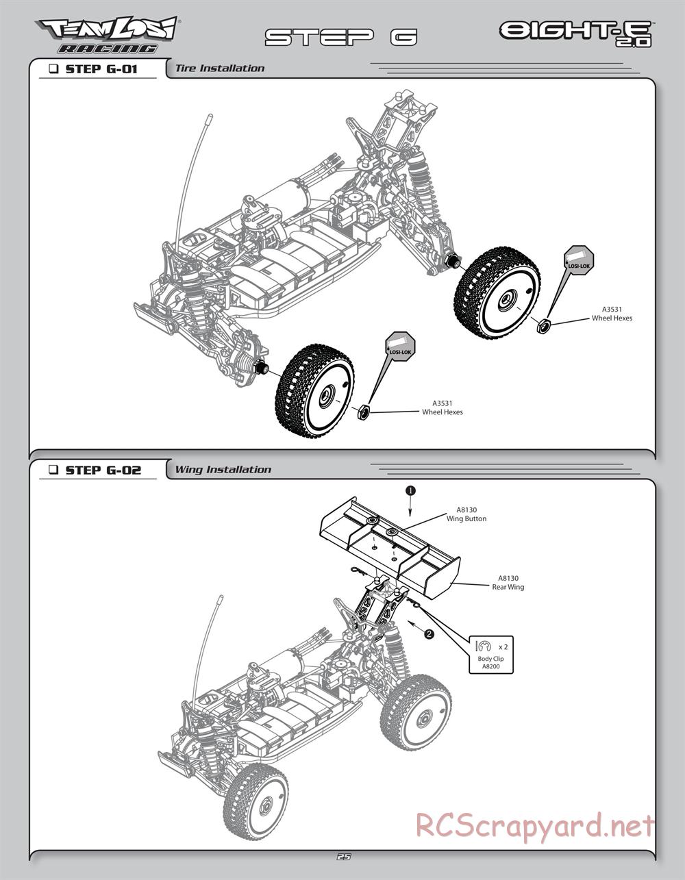 Team Losi - 8ight-E 2.0 Race Roller - Manual - Page 28