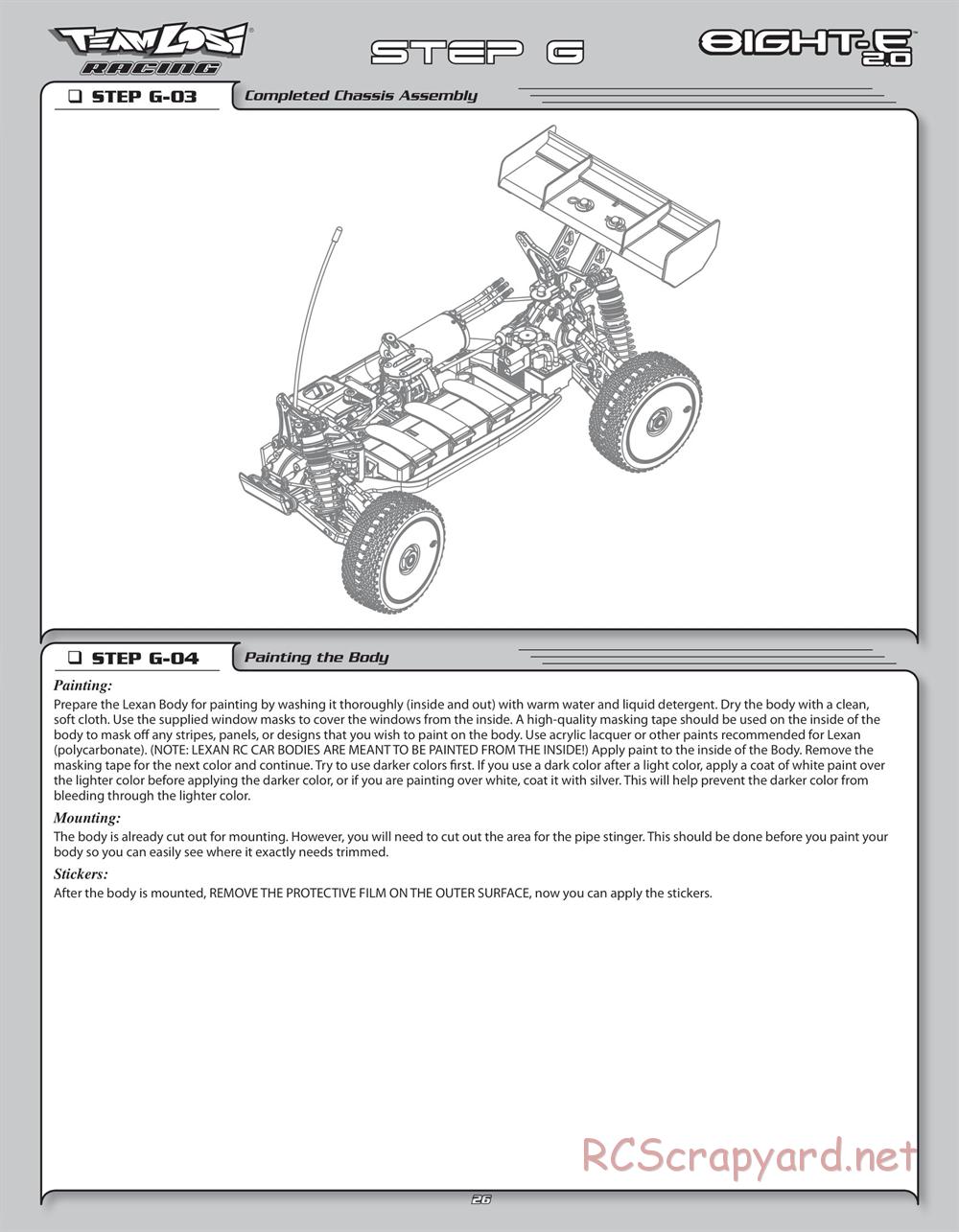 Team Losi - 8ight-E 2.0 Race Roller - Manual - Page 29