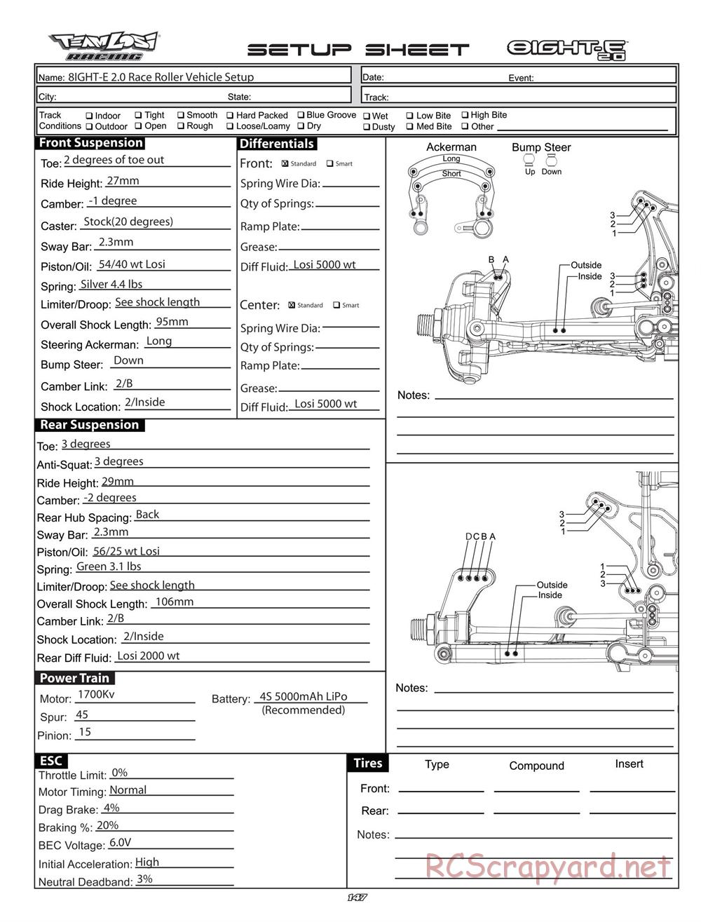 Team Losi - 8ight-E 2.0 Race Roller - Manual - Page 35