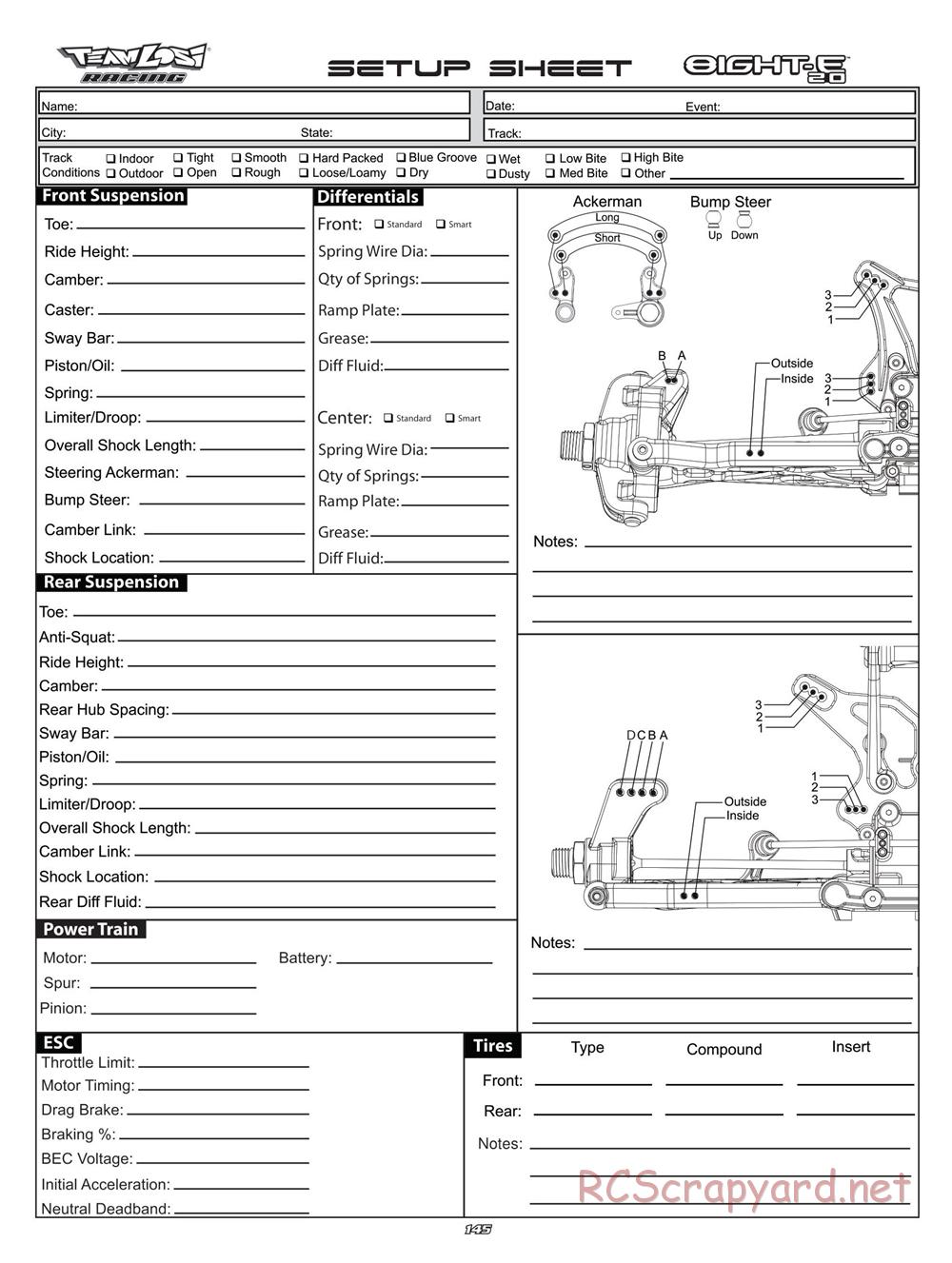 Team Losi - 8ight-E 2.0 Race Roller - Manual - Page 38