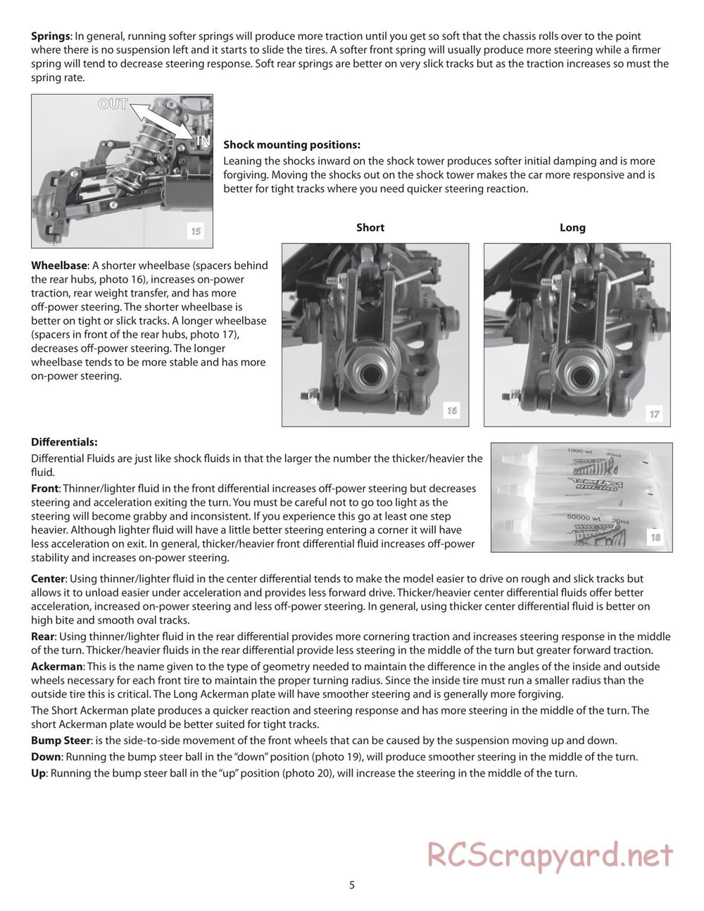 Team Losi - L8ight - Race Roller - Manual - Page 5