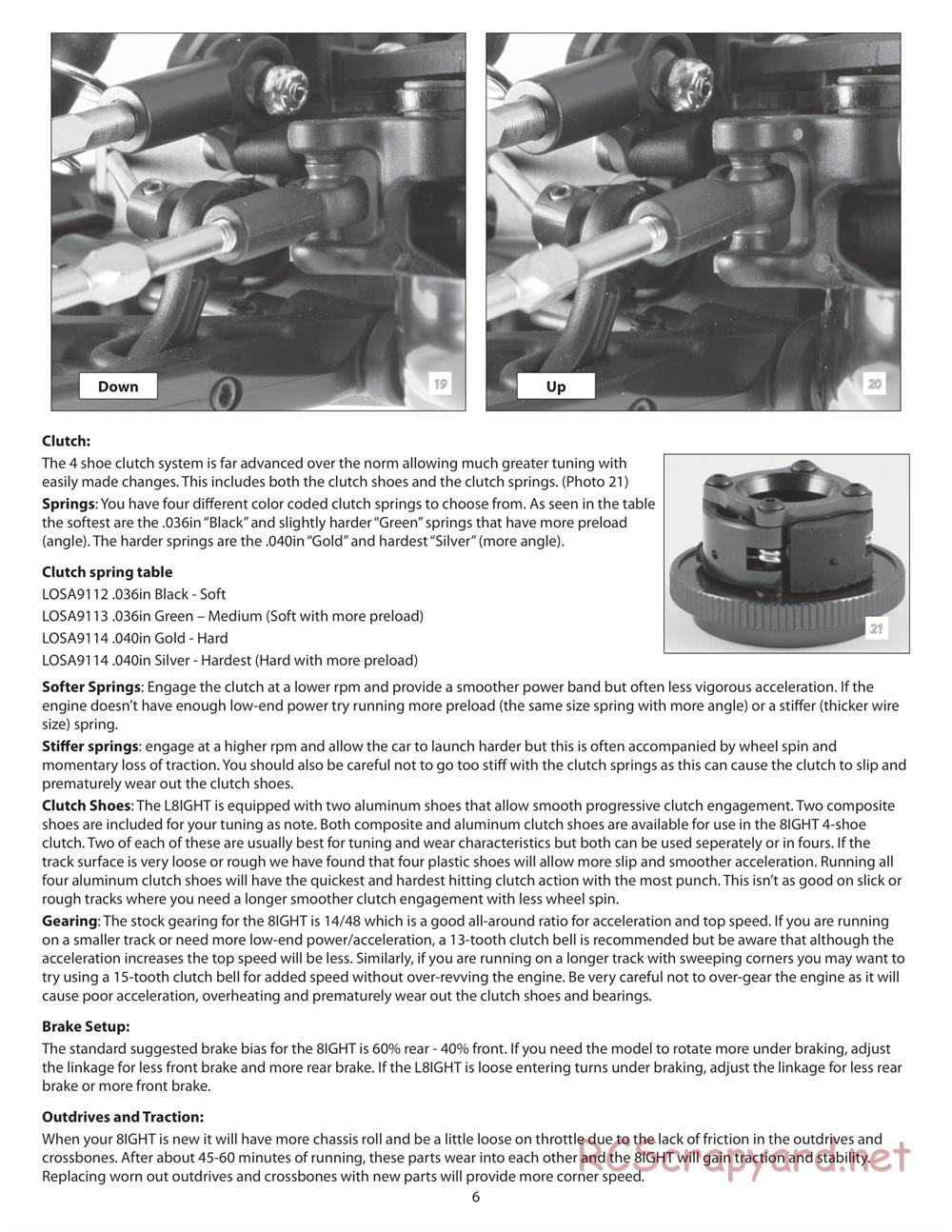 Team Losi - L8ight - Race Roller - Manual - Page 6