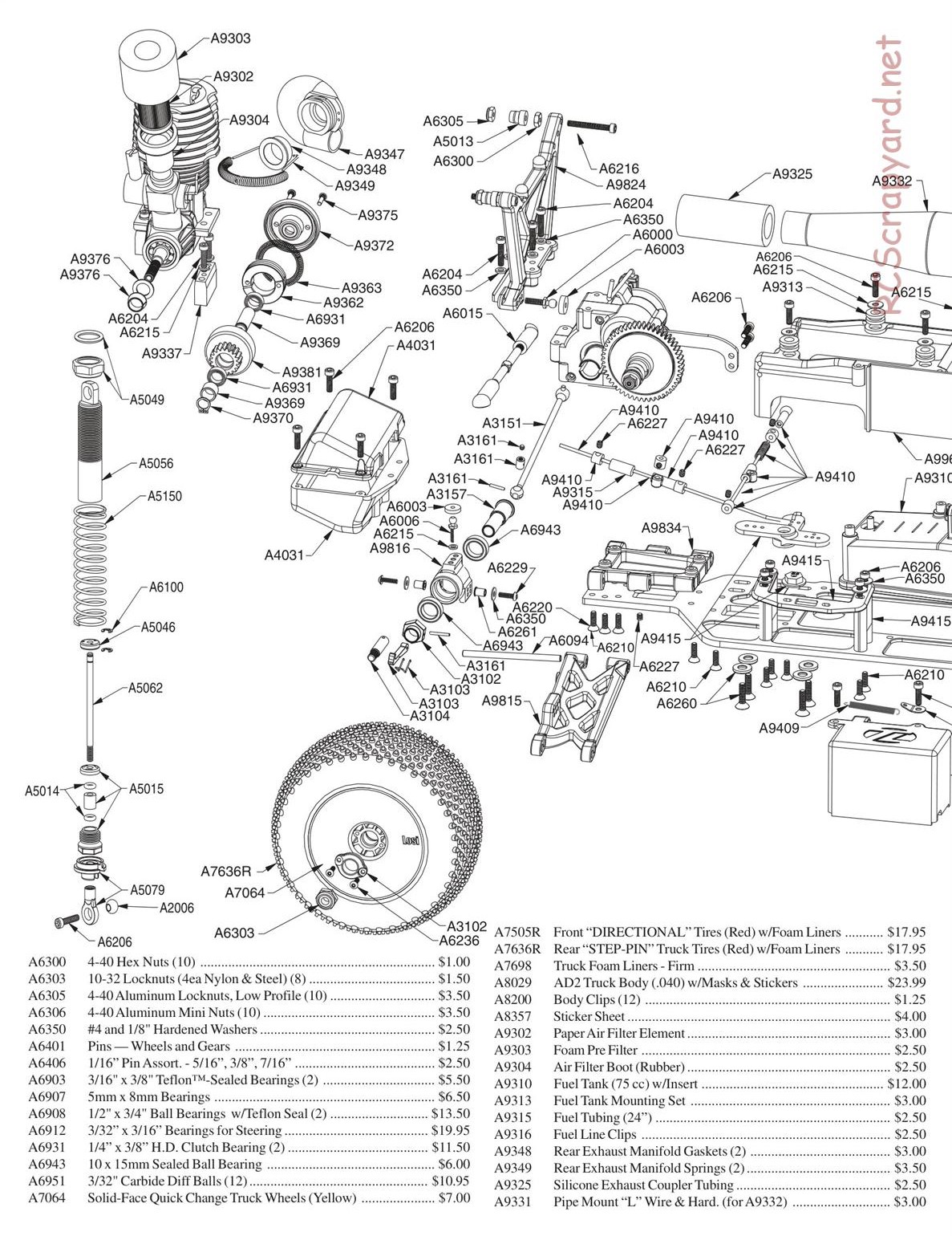 Team Losi - XXX NT AD2 - Manual - Page 2