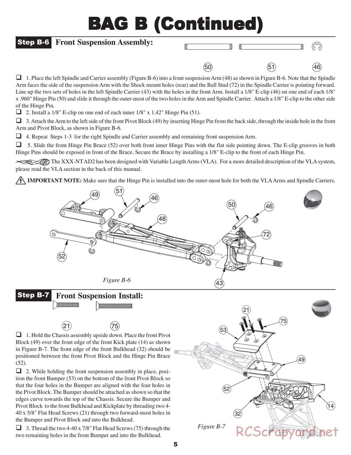 Team Losi - XXX NT AD2 - Manual - Page 8