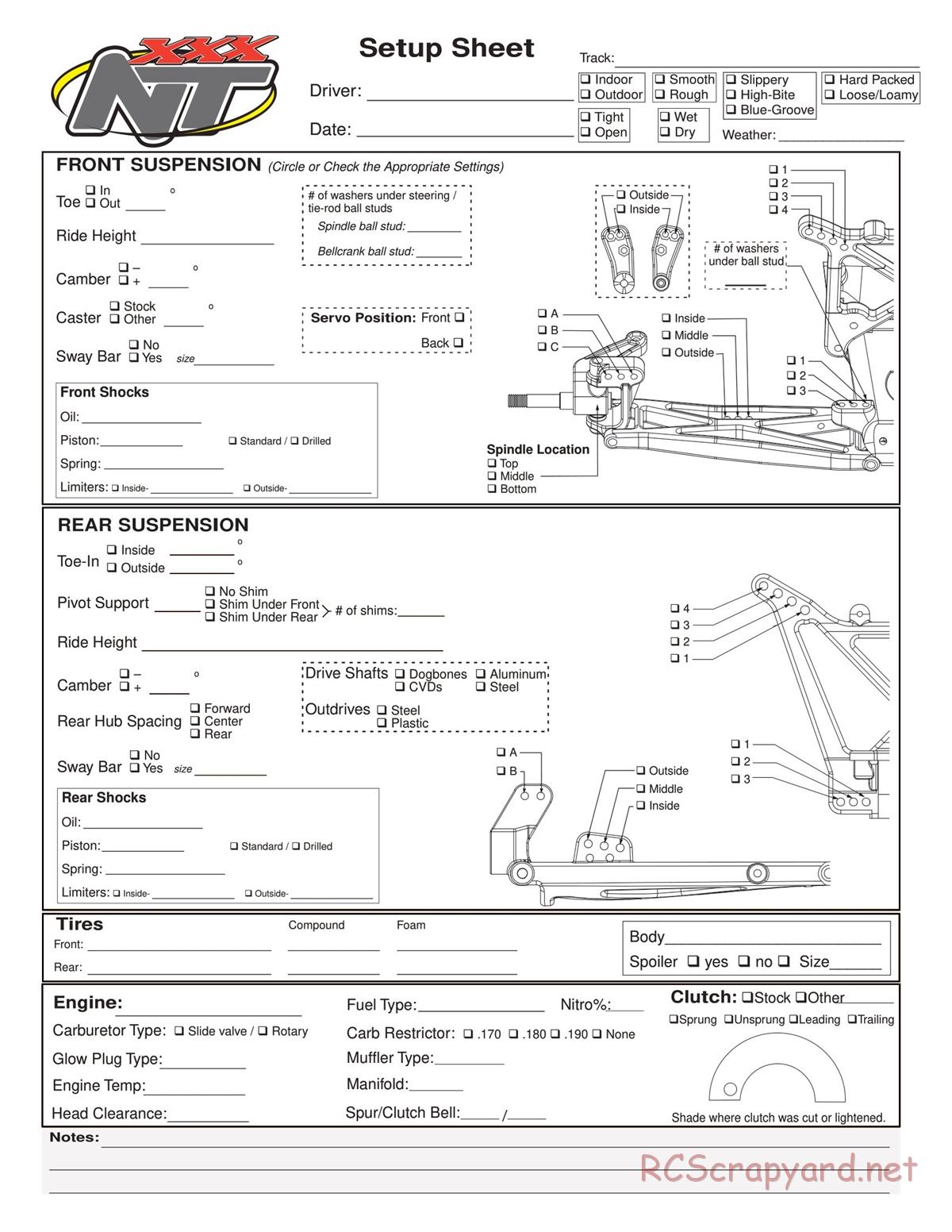 Team Losi - XXX-NT Sport - Manual - Page 63