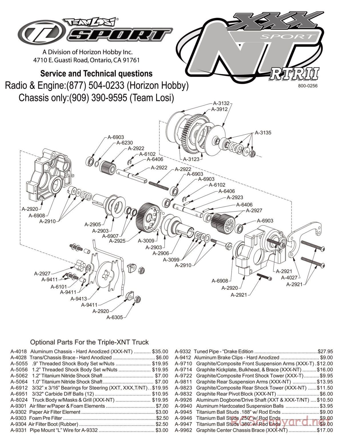 Team Losi - XXX-NT Sport RTR II - Manual - Page 3