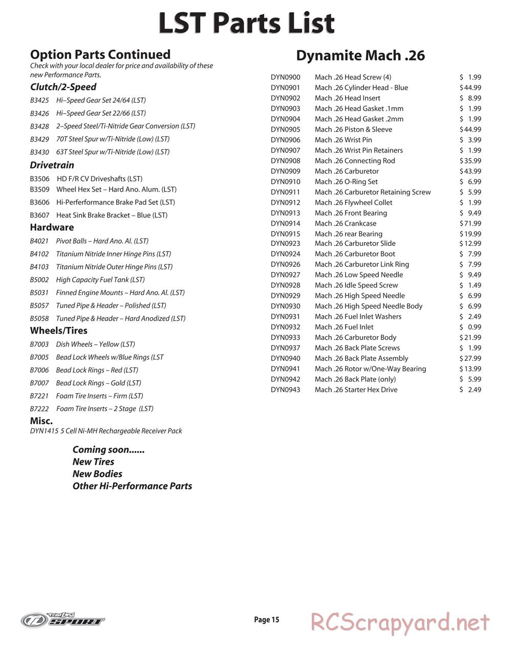 Team Losi - LST Super Truck - Manual - Page 4