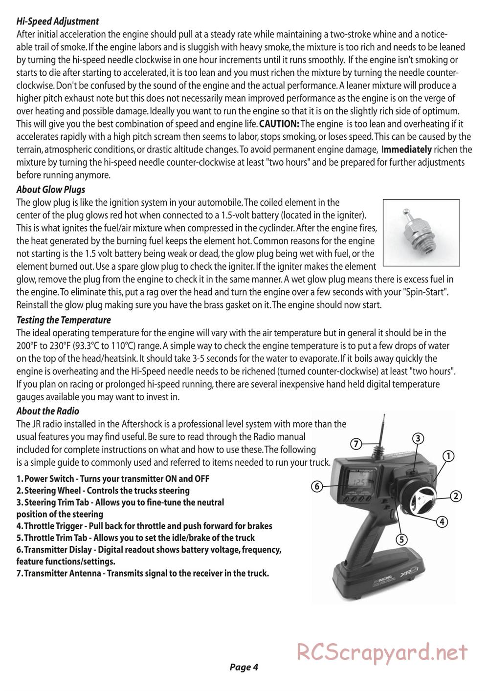 Team Losi - Aftershock - Manual - Page 5
