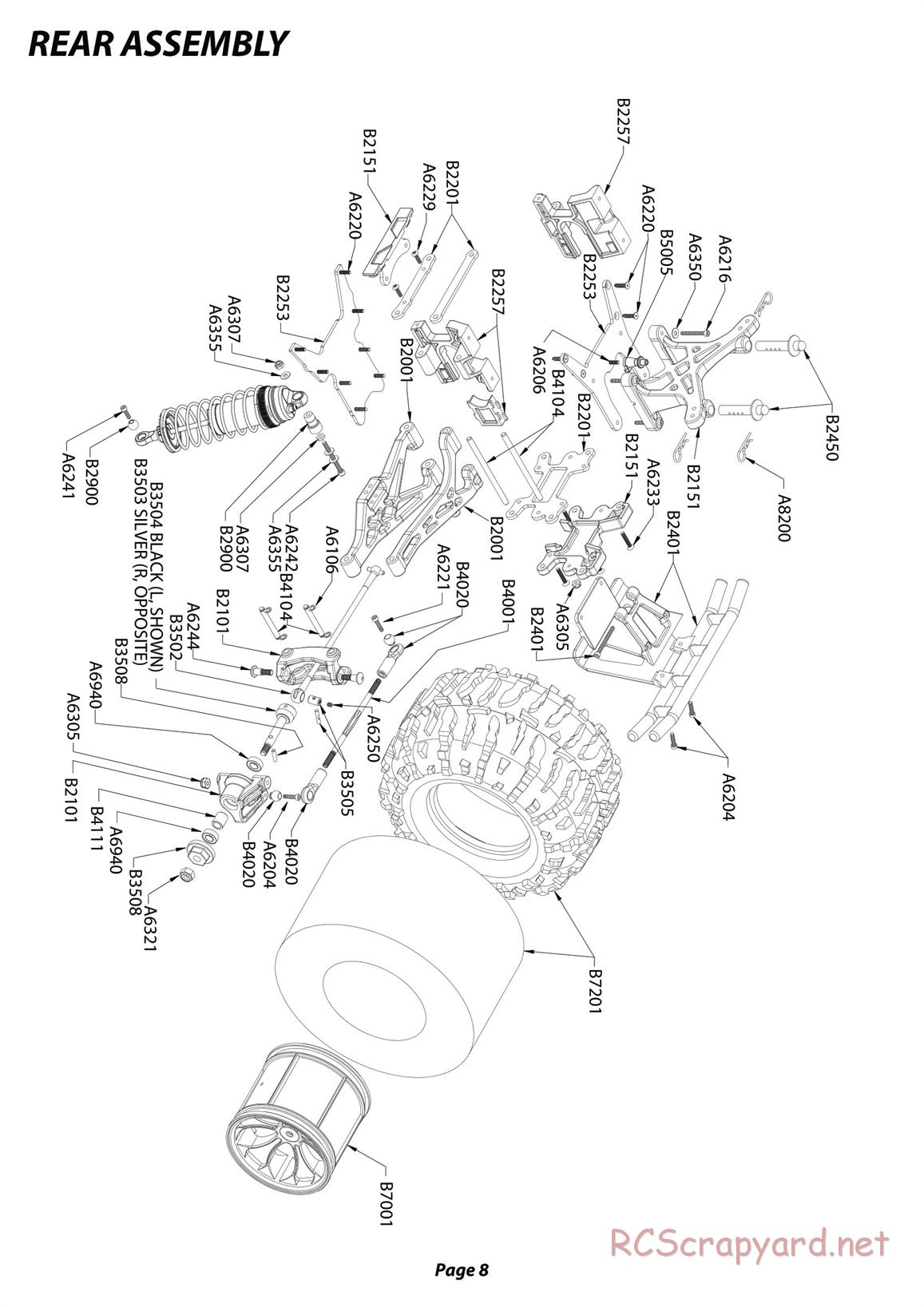 Team Losi - Limited Edition Aftershock - Manual - Page 8