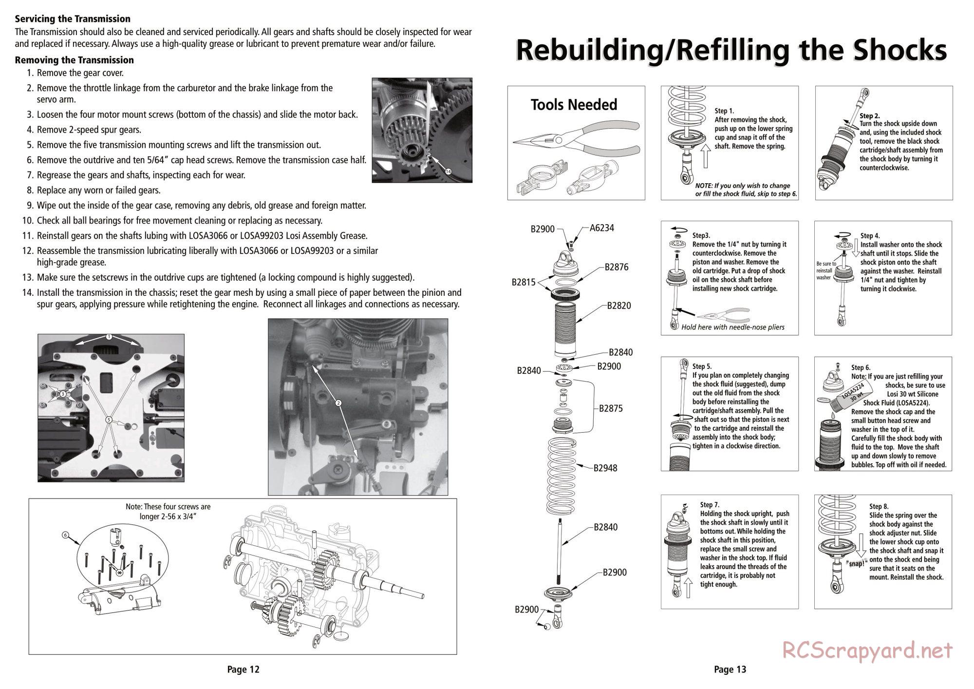 Team Losi - Limited Edition Aftershock - Manual - Page 7