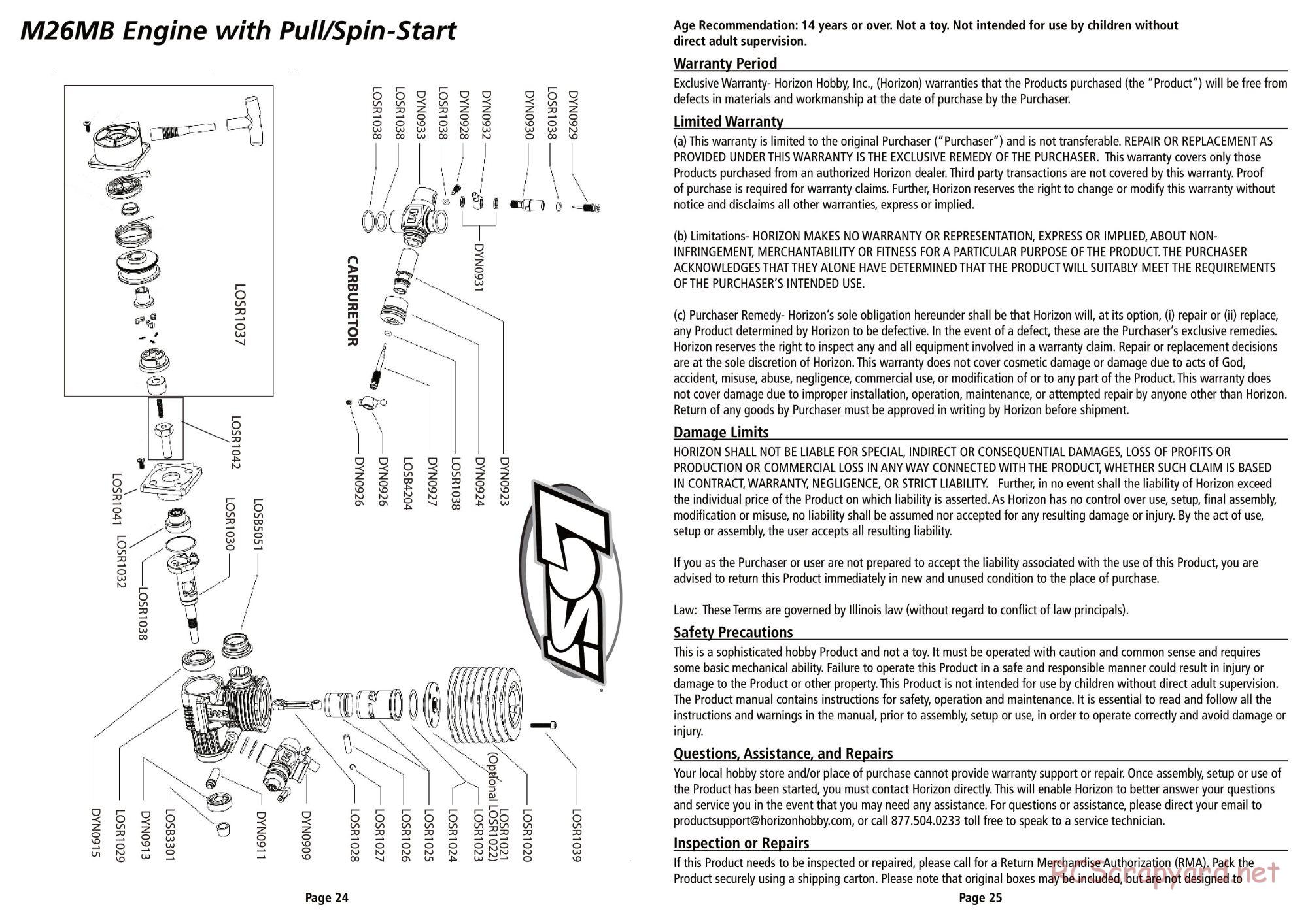 Team Losi - Limited Edition Aftershock - Manual - Page 13