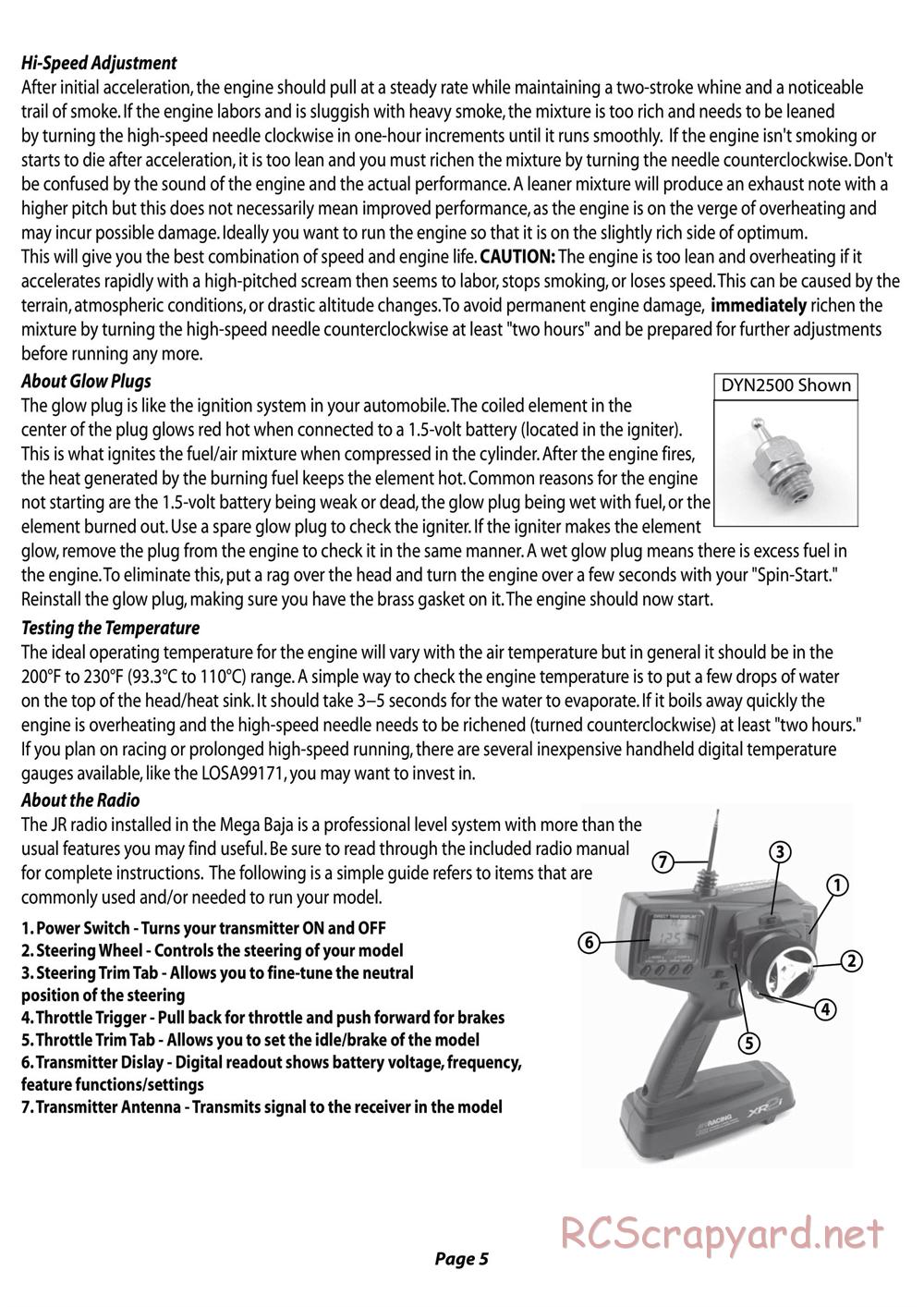 Team Losi - Mega Baja - Manual - Page 5