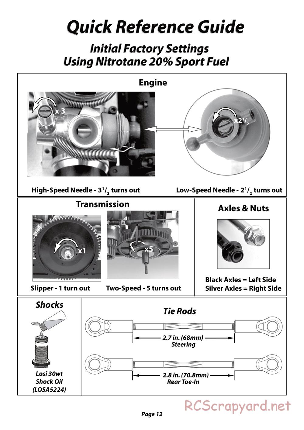 Team Losi - Mega Baja - Manual - Page 12