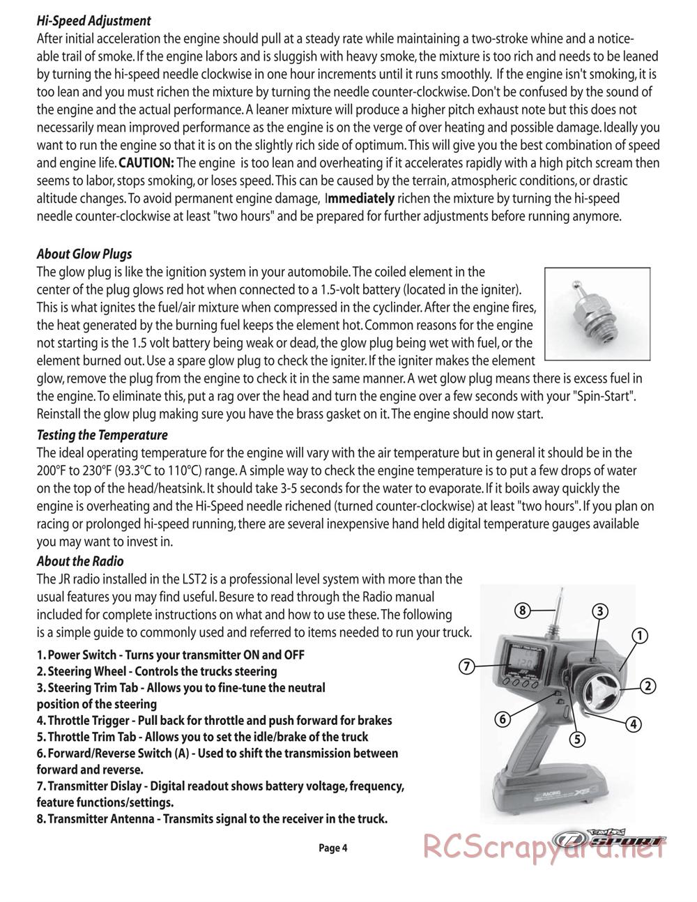 Team Losi - LST2 - Manual - Page 5