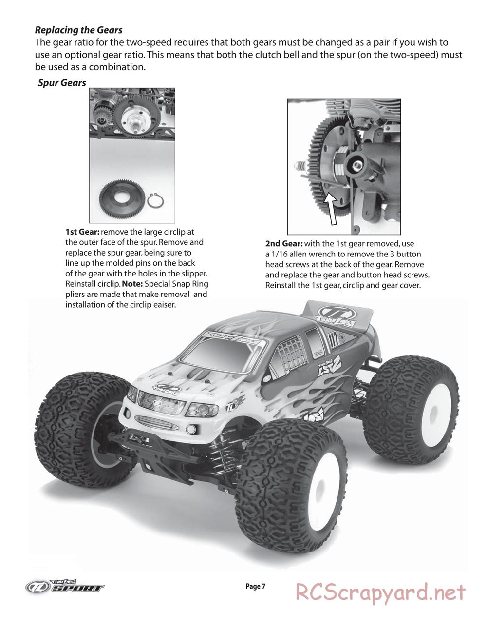 Team Losi - LST2 - Manual - Page 8