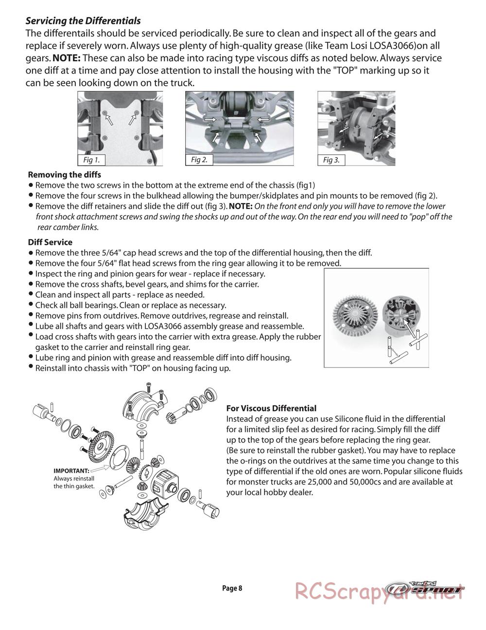 Team Losi - LST2 - Manual - Page 9